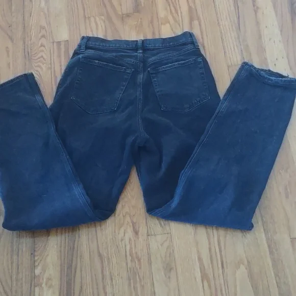 Abercrombie & Fitch Black Straight Leg Jeans Size 28/6L - Picture 9 of 11